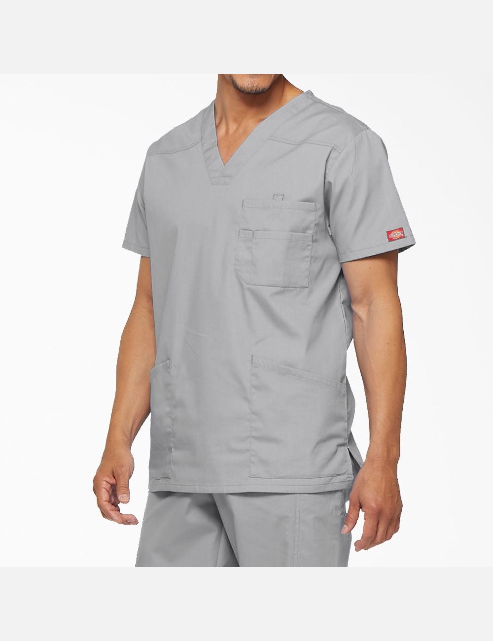 Hauts Dickies EDS Signature V-Neck Grise | 375IBZTGR