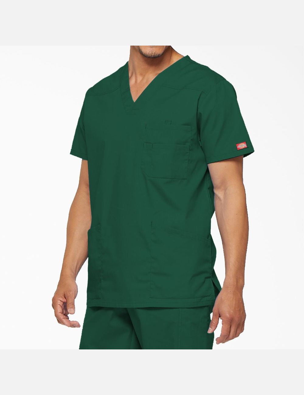 Hauts Dickies EDS Signature V-Neck Vert | 036SVCRNP