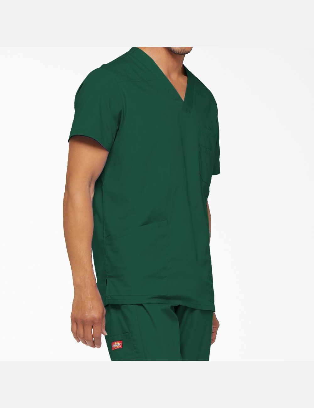 Hauts Dickies EDS Signature V-Neck Vert | 036SVCRNP