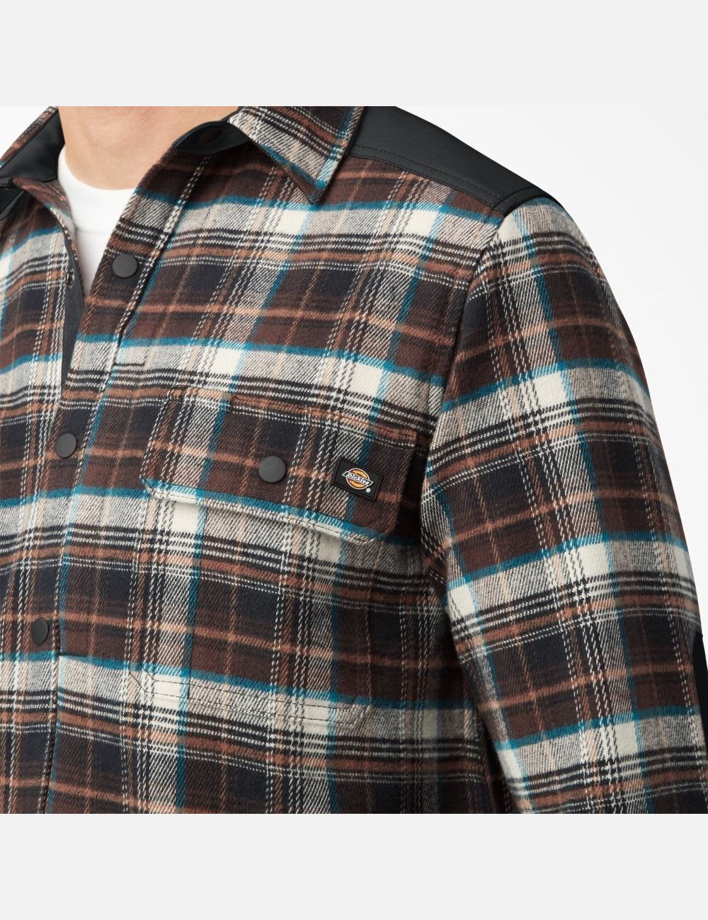 Hauts Dickies Heavyweight Brawny Flannel Chocolat Marron | 469BKHVTM