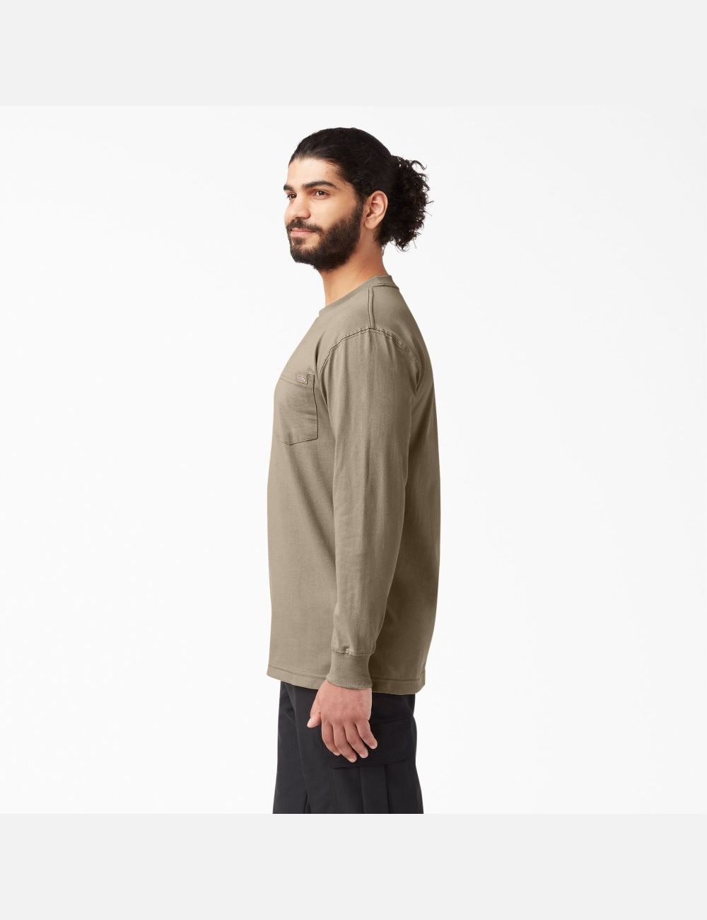 Hauts Dickies Heavyweight Crew Neck T-Shirt Marron | 035ZRVEFI