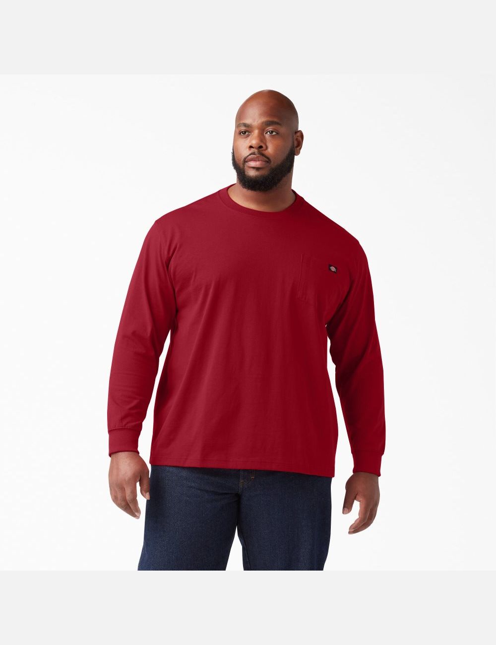 Hauts Dickies Heavyweight Crew Neck T-Shirt Rouge | 320DOMTPH