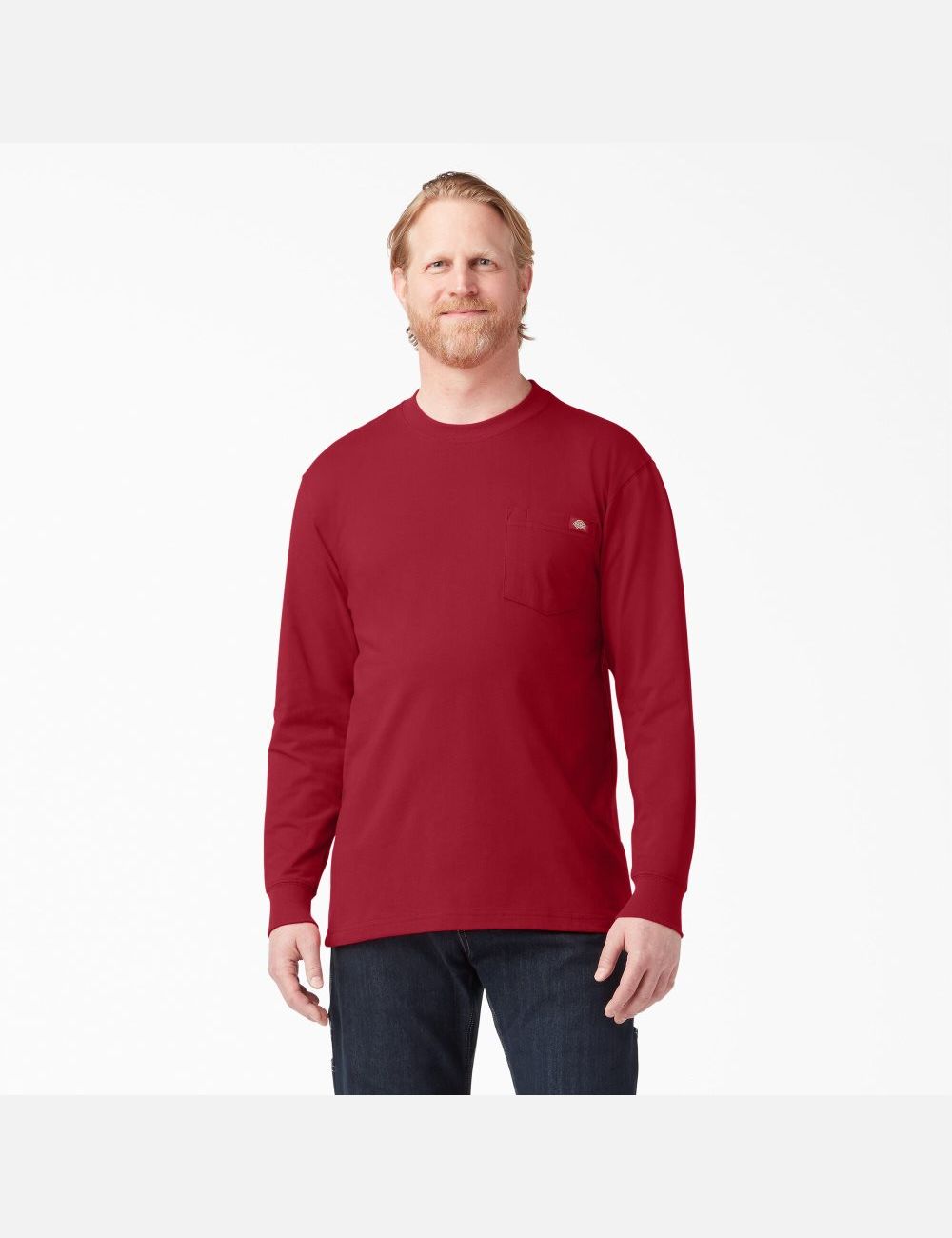 Hauts Dickies Heavyweight Crew Neck T-Shirt Rouge | 320DOMTPH