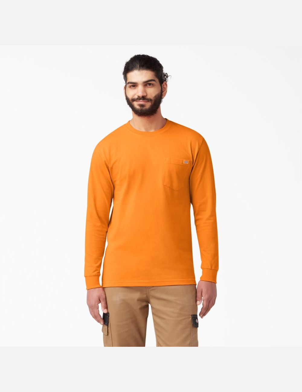 Hauts Dickies Heavyweight Crew Neck T-Shirt Orange | 361HEQSYA