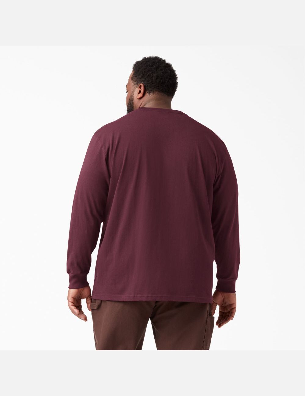 Hauts Dickies Heavyweight Crew Neck T-Shirt Bordeaux | 394COQIDU