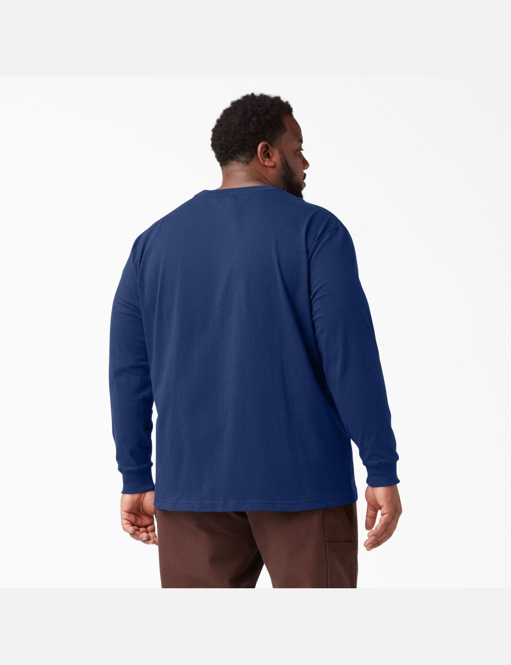 Hauts Dickies Heavyweight Crew Neck T-Shirt Bleu Foncé | 501OPNCGS