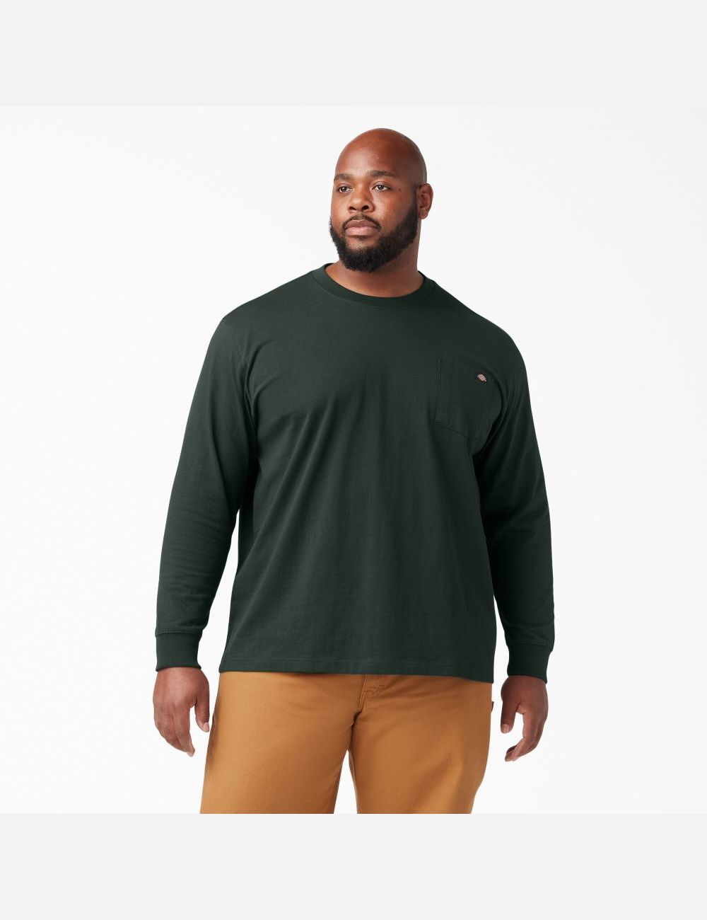 Hauts Dickies Heavyweight Crew Neck T-Shirt Vert | 506RAFOGE