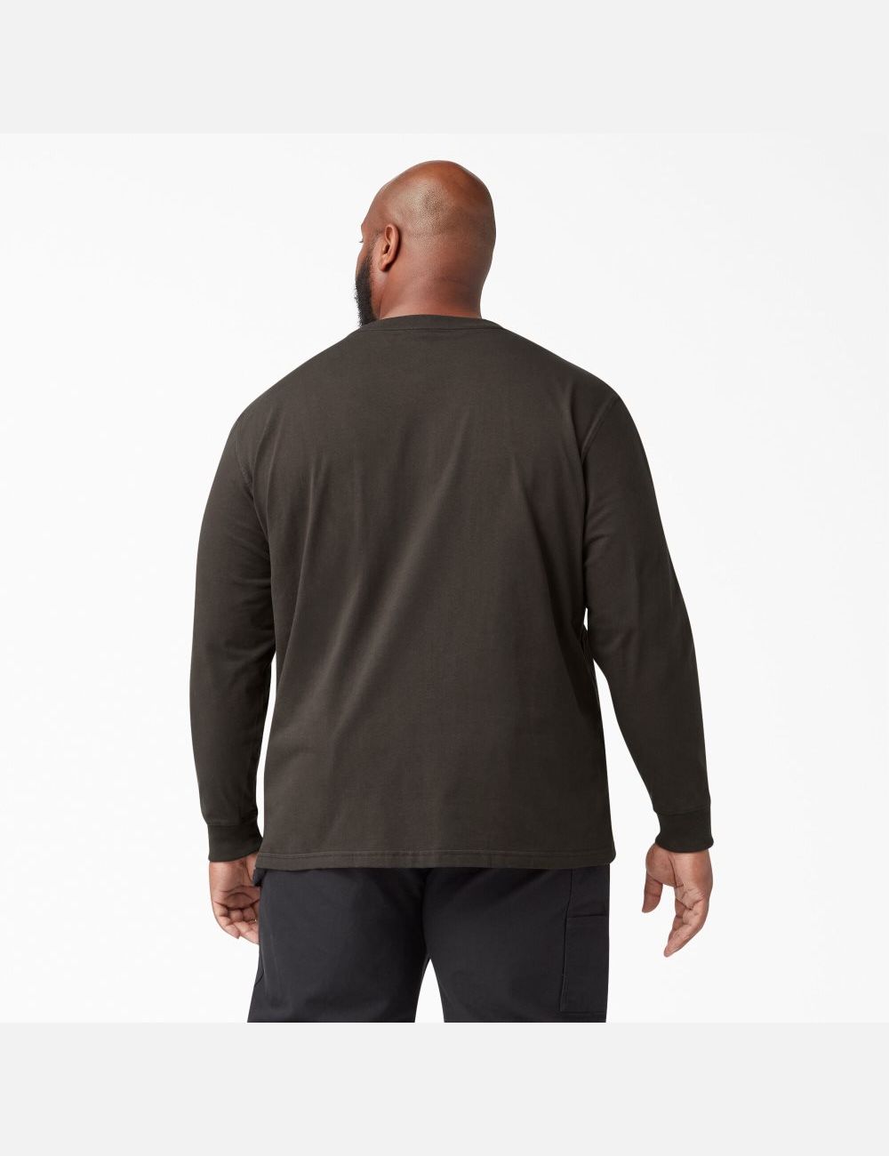 Hauts Dickies Heavyweight Crew Neck T-Shirt Chocolat Marron | 614FJBMLC