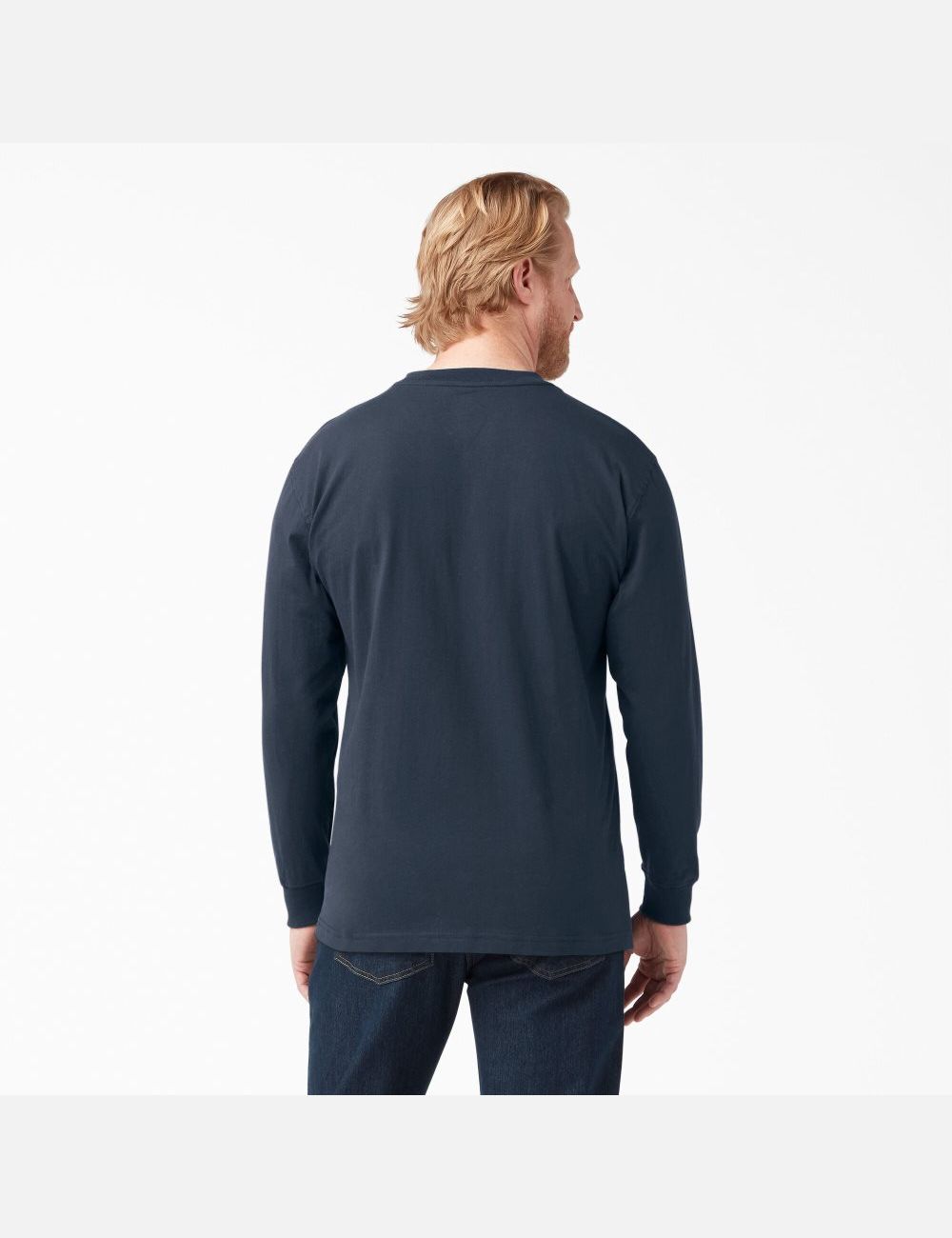 Hauts Dickies Heavyweight Crew Neck T-Shirt Bleu Marine | 915DUPCXL