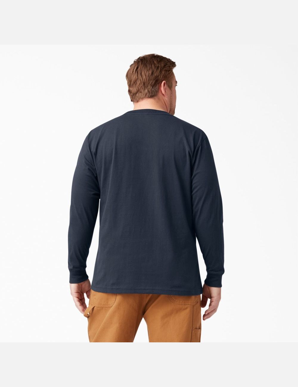 Hauts Dickies Heavyweight Crew Neck T-Shirt Bleu Marine | 915DUPCXL