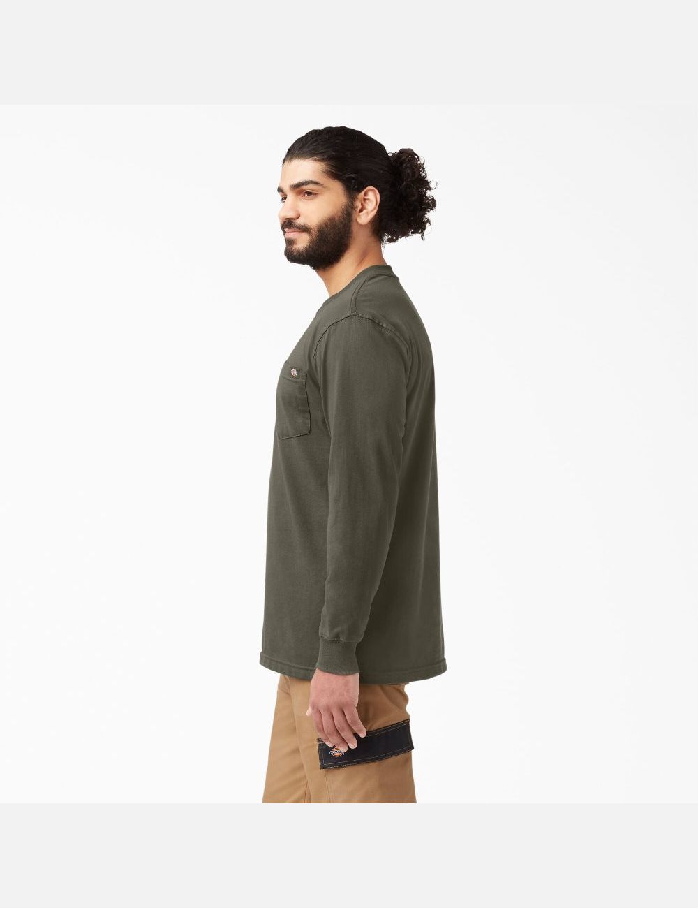 Hauts Dickies Heavyweight Crew Neck T-Shirt Vert | 938DCRUTM