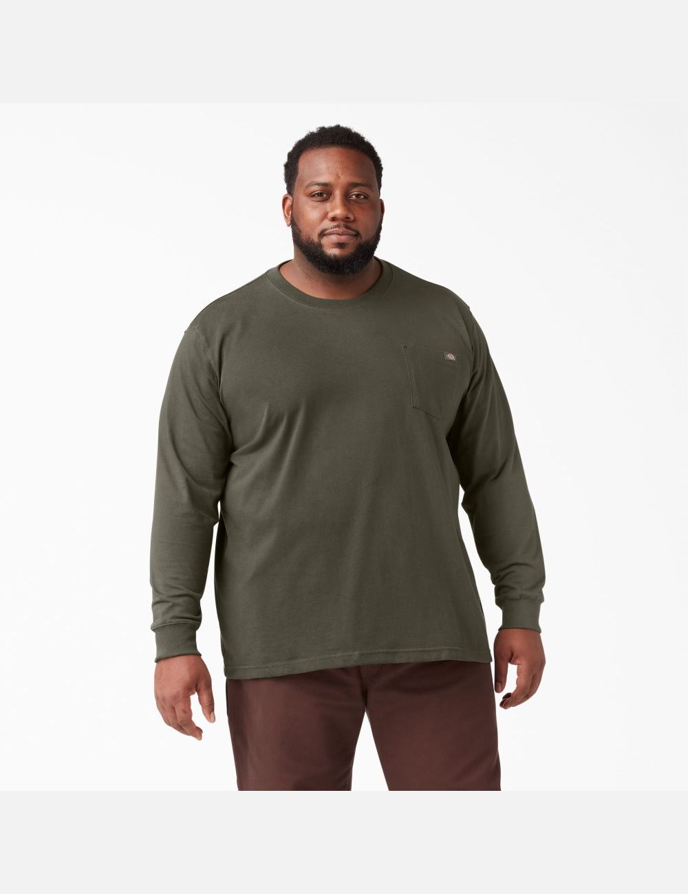 Hauts Dickies Heavyweight Crew Neck T-Shirt Vert | 938DCRUTM