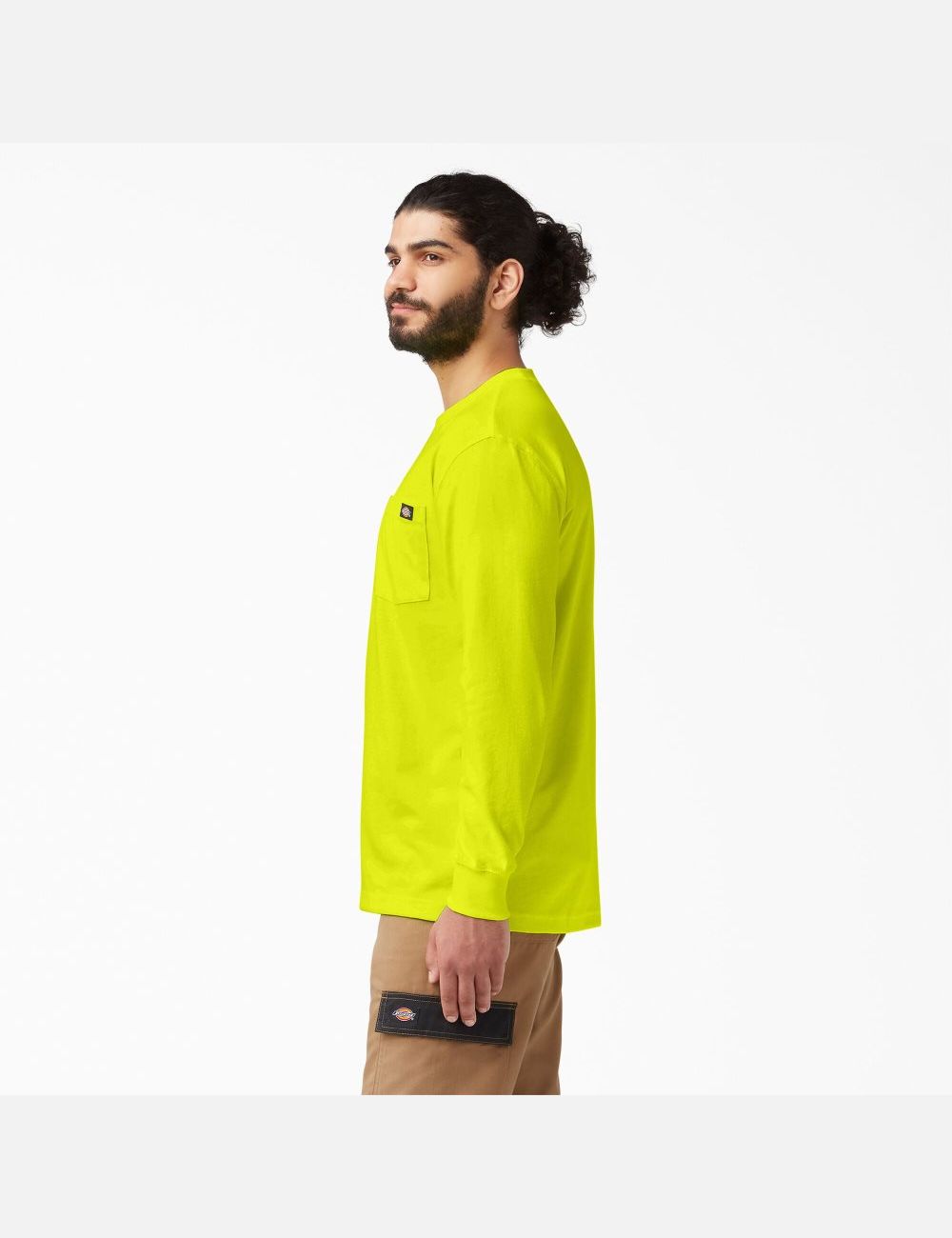 Hauts Dickies Heavyweight Neon Crew Neck T-Shirt Jaune Clair | 736QYCGBE