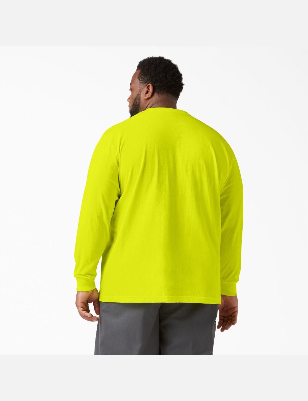 Hauts Dickies Heavyweight Neon Crew Neck T-Shirt Jaune Clair | 736QYCGBE