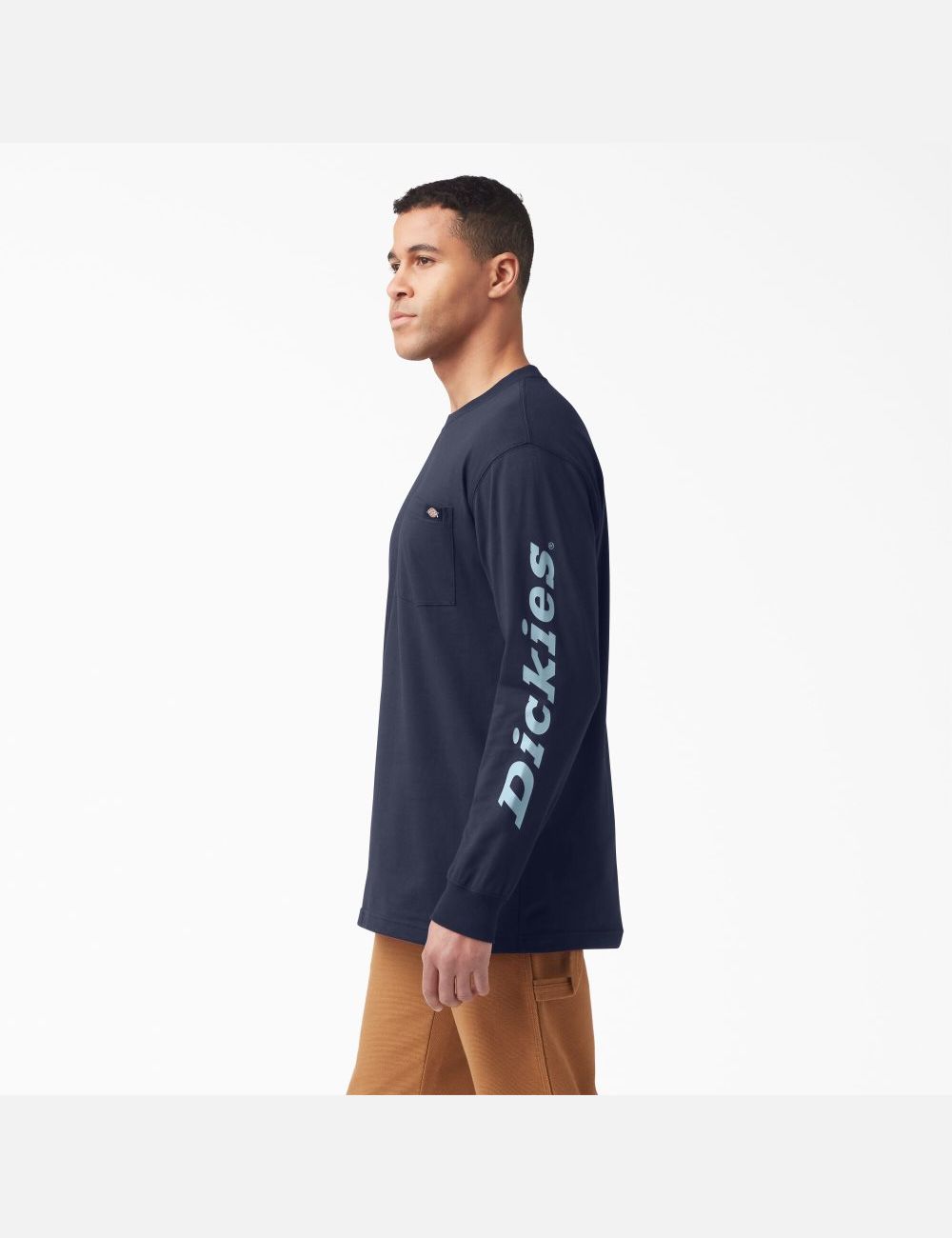 Hauts Dickies Logo Graphique T-Shirt Bleu Marine | 120DSNCKL