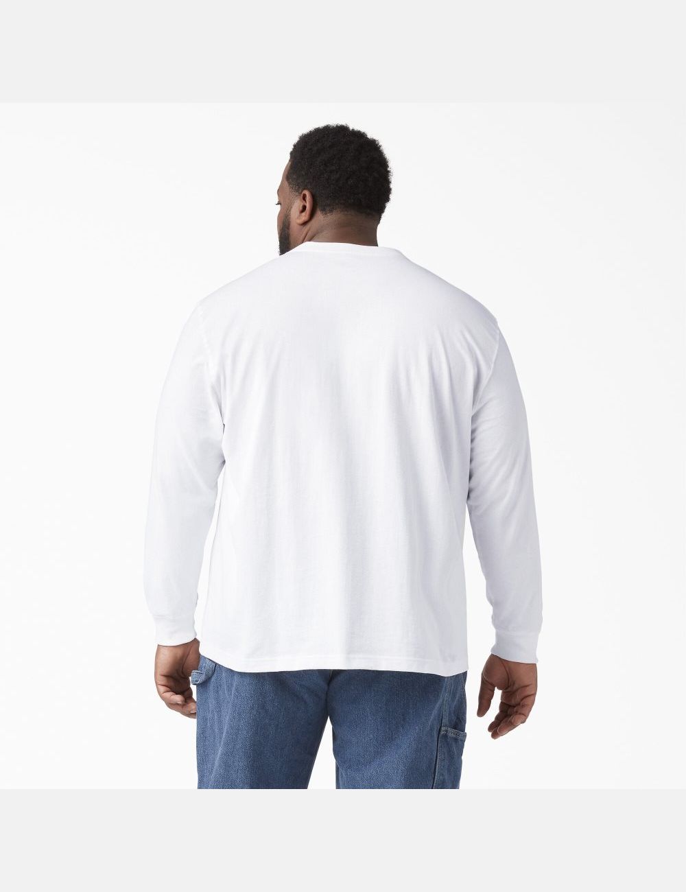 Hauts Dickies Long Sleeve Heavyweight Henley Blanche | 029HDFPTJ