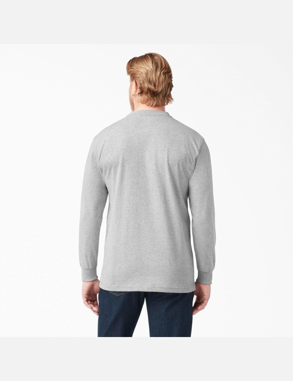 Hauts Dickies Long Sleeve Heavyweight Henley Grise | 256HIZGLW