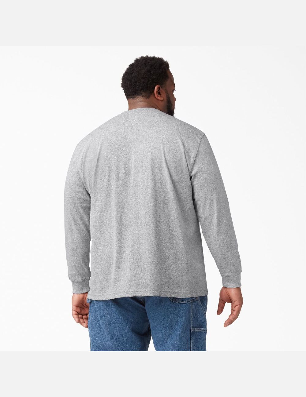 Hauts Dickies Long Sleeve Heavyweight Henley Grise | 256HIZGLW