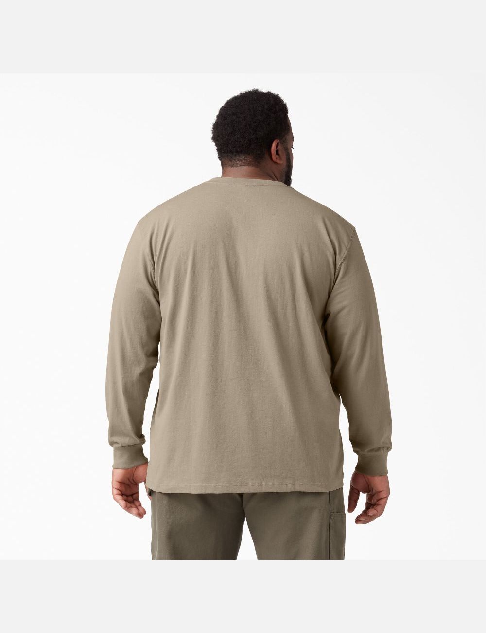 Hauts Dickies Long Sleeve Heavyweight Henley Marron | 627BDTPJS