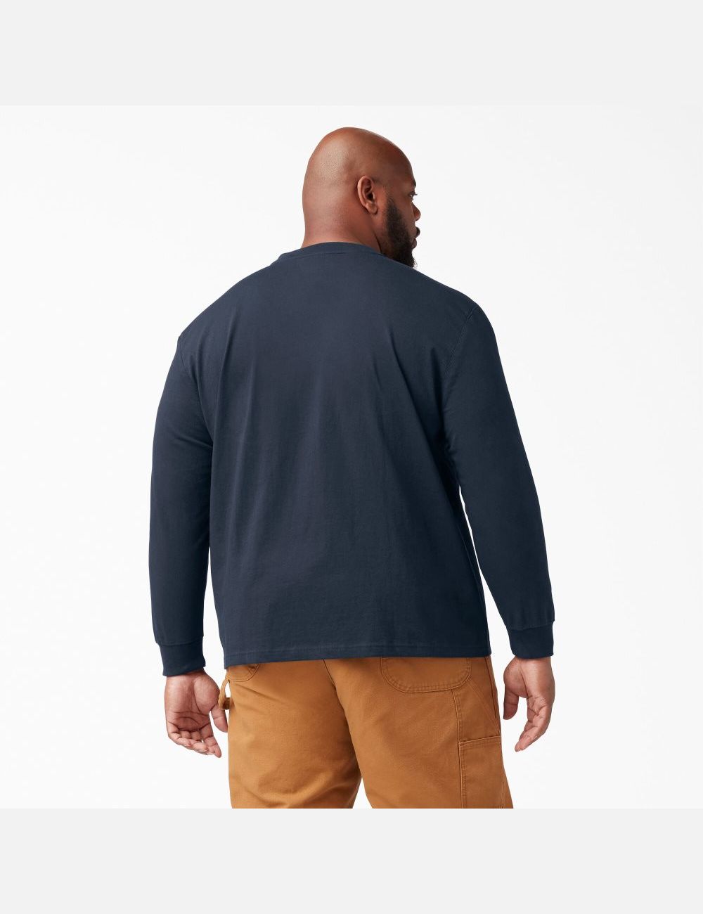 Hauts Dickies Long Sleeve Heavyweight Henley Bleu Marine | 901FAUPOD