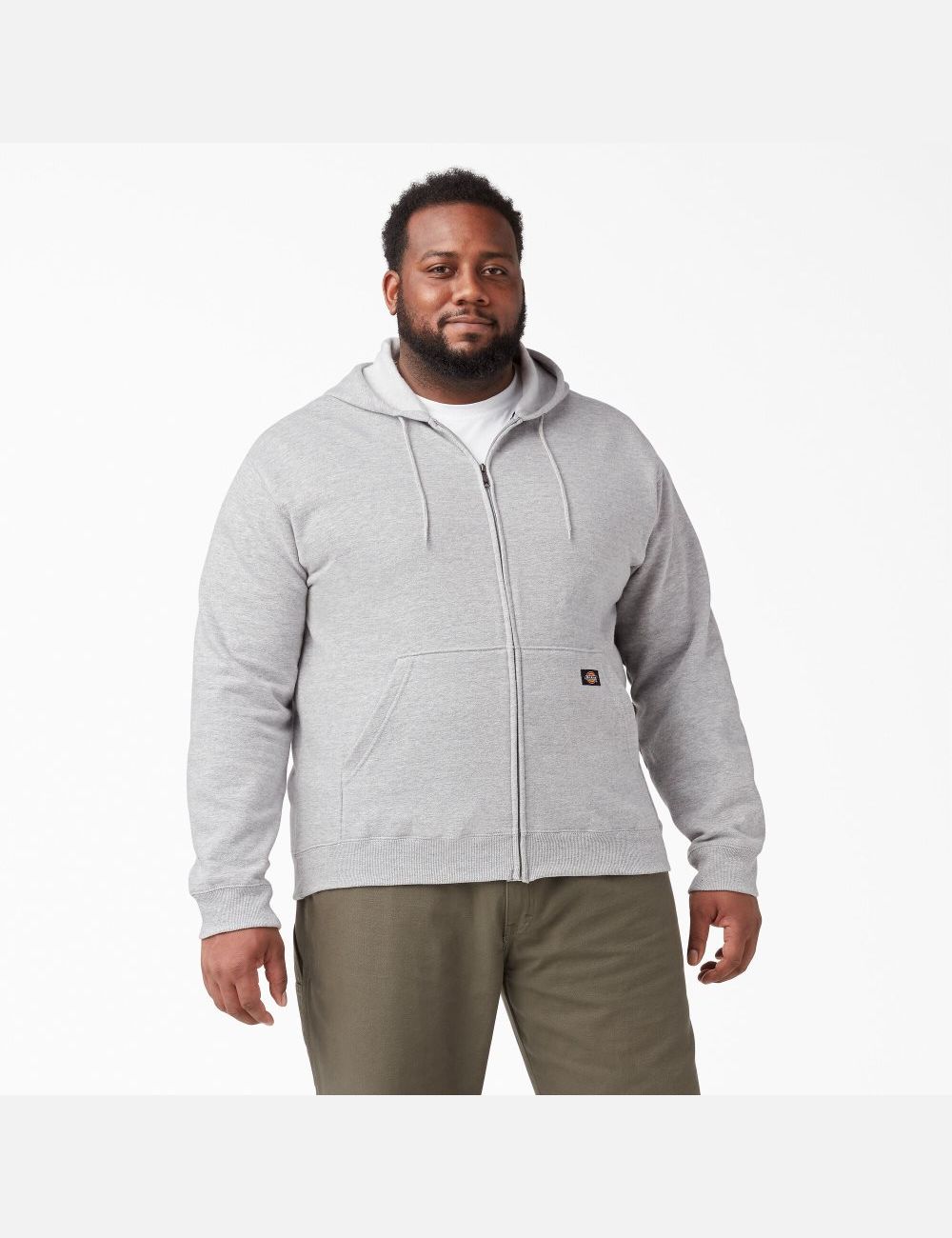 Hauts Dickies Midweight Fleece Zip Grise | 031KELWZI