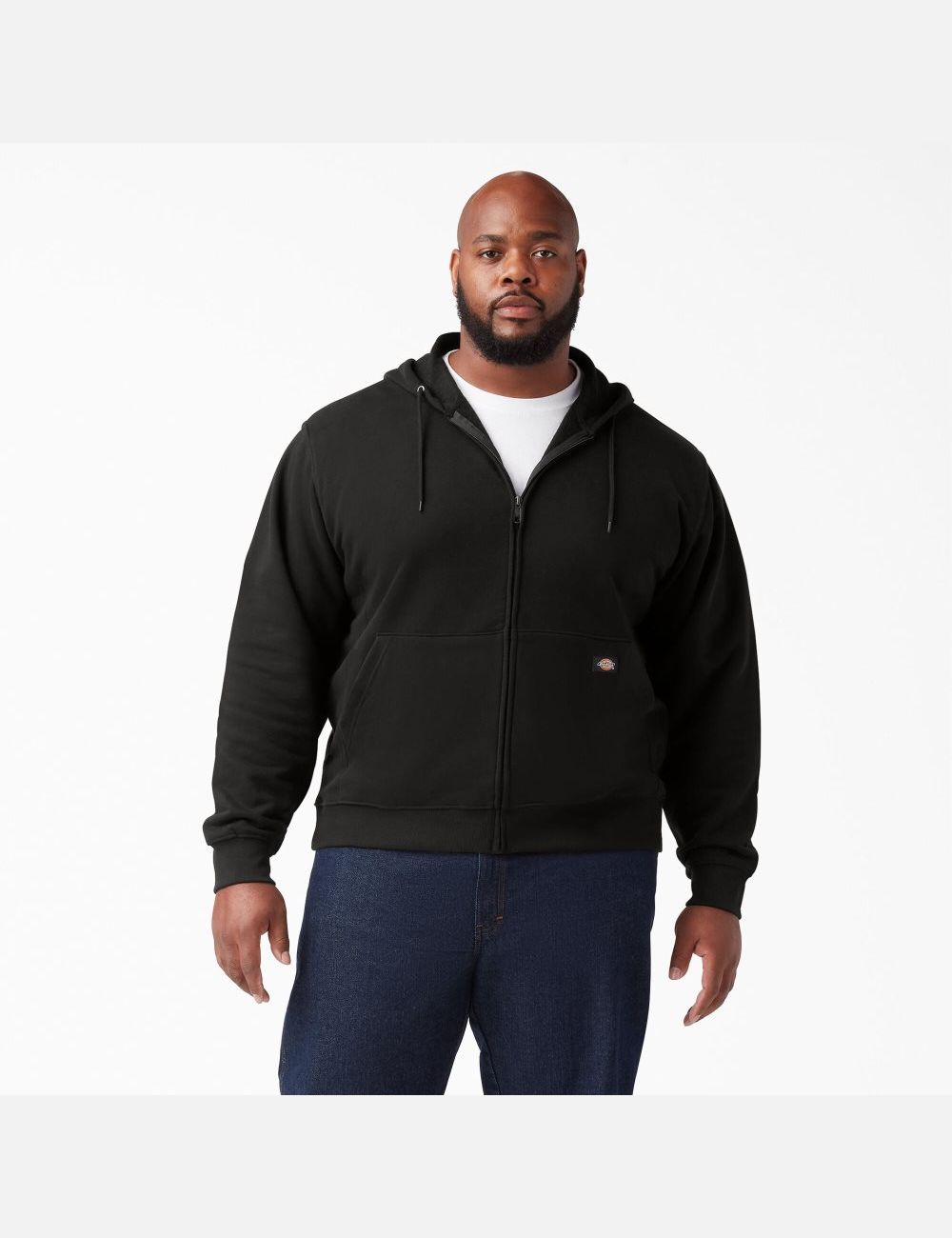 Hauts Dickies Midweight Fleece Zip Noir | 147ZBDQMU