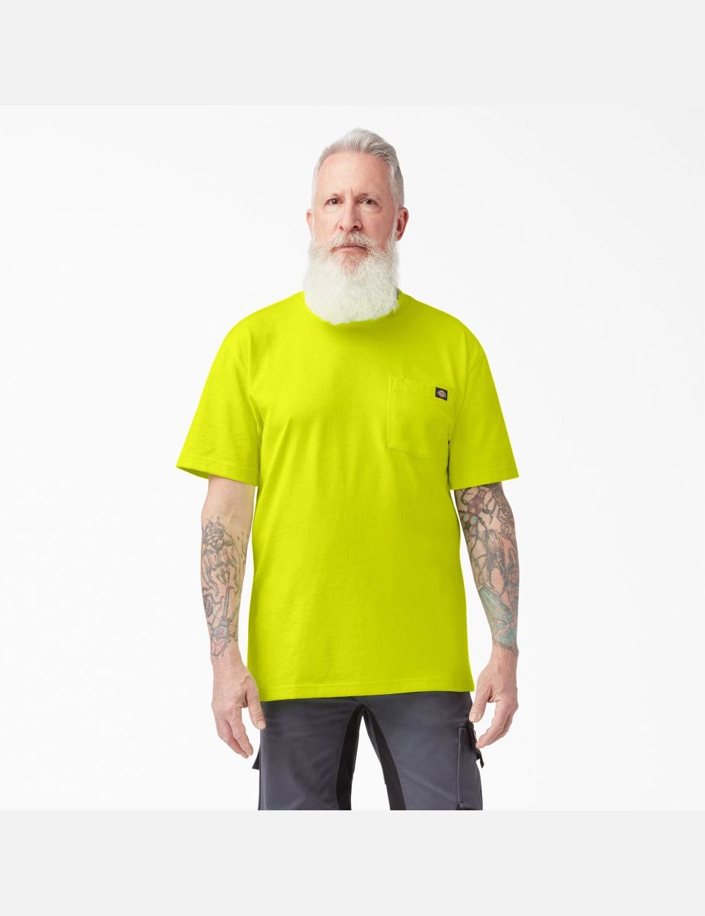 Hauts Dickies Neon Corta Sleeve Heavyweight Jaune Clair | 301GKTNMP