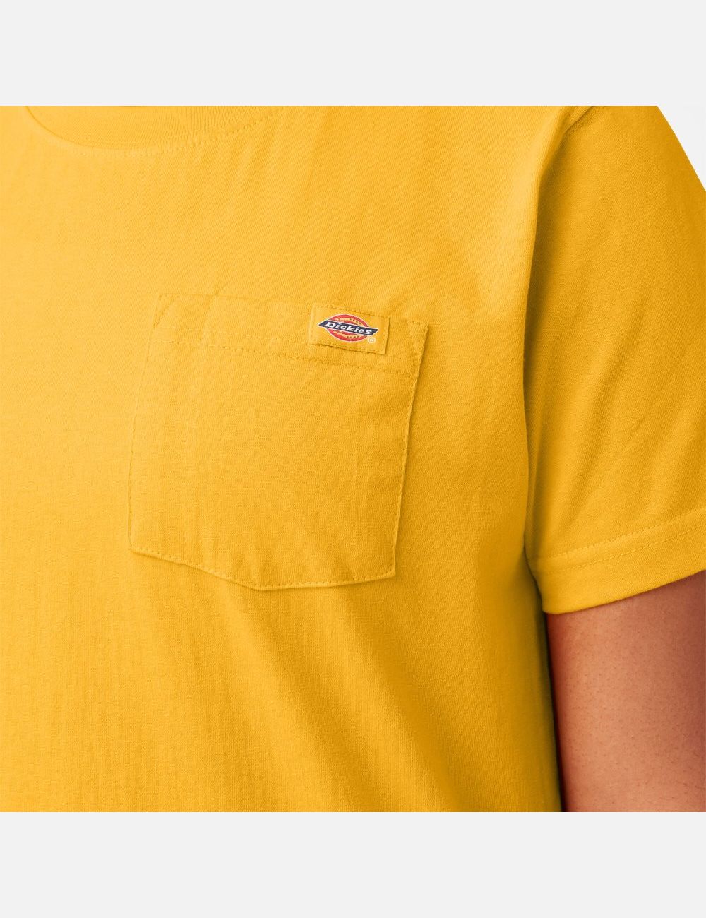 Hauts Dickies Plus Heavyweight Corta Sleeve Jaune | 249GFVXBT