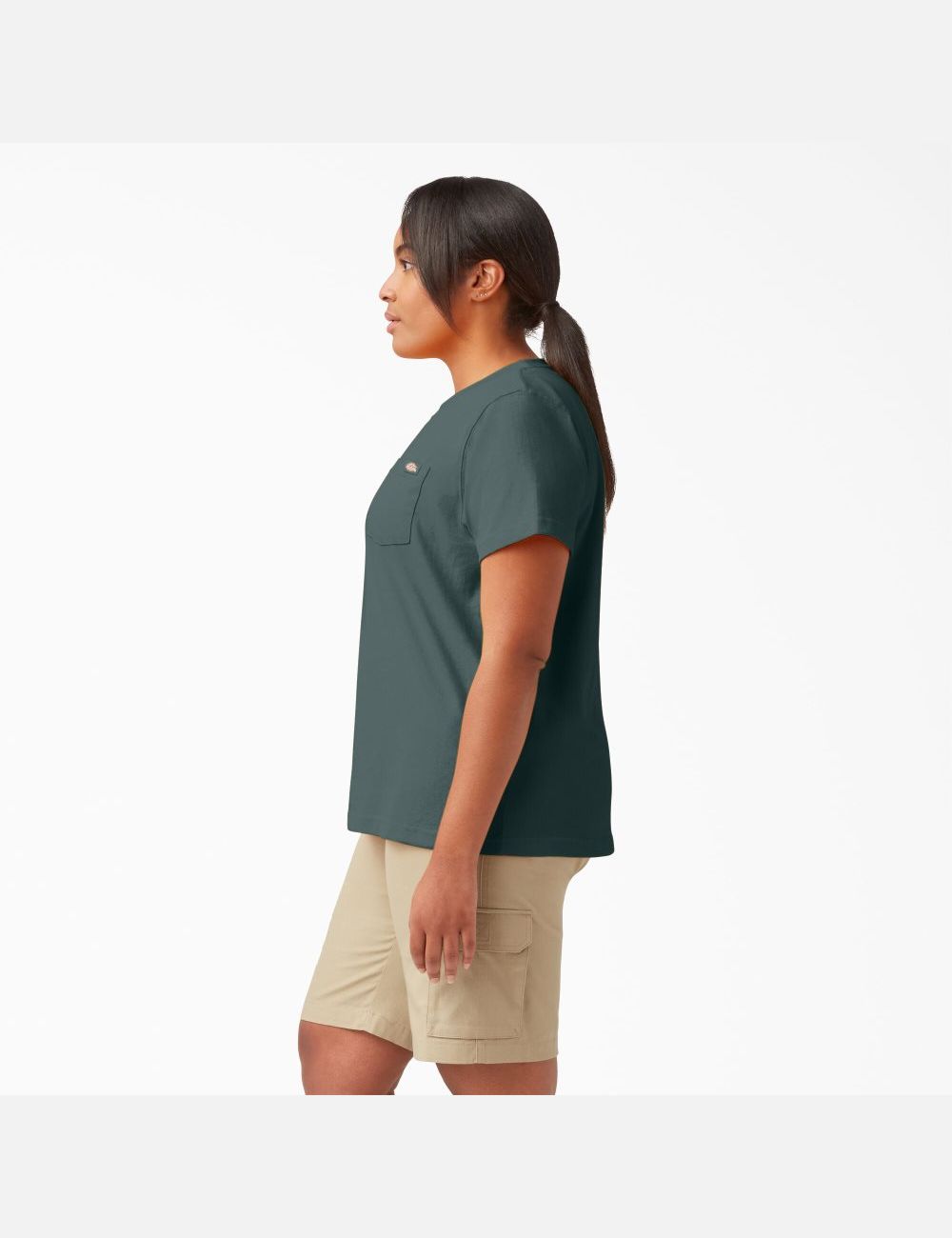 Hauts Dickies Plus Heavyweight Corta Sleeve Vert | 954WYNGTC