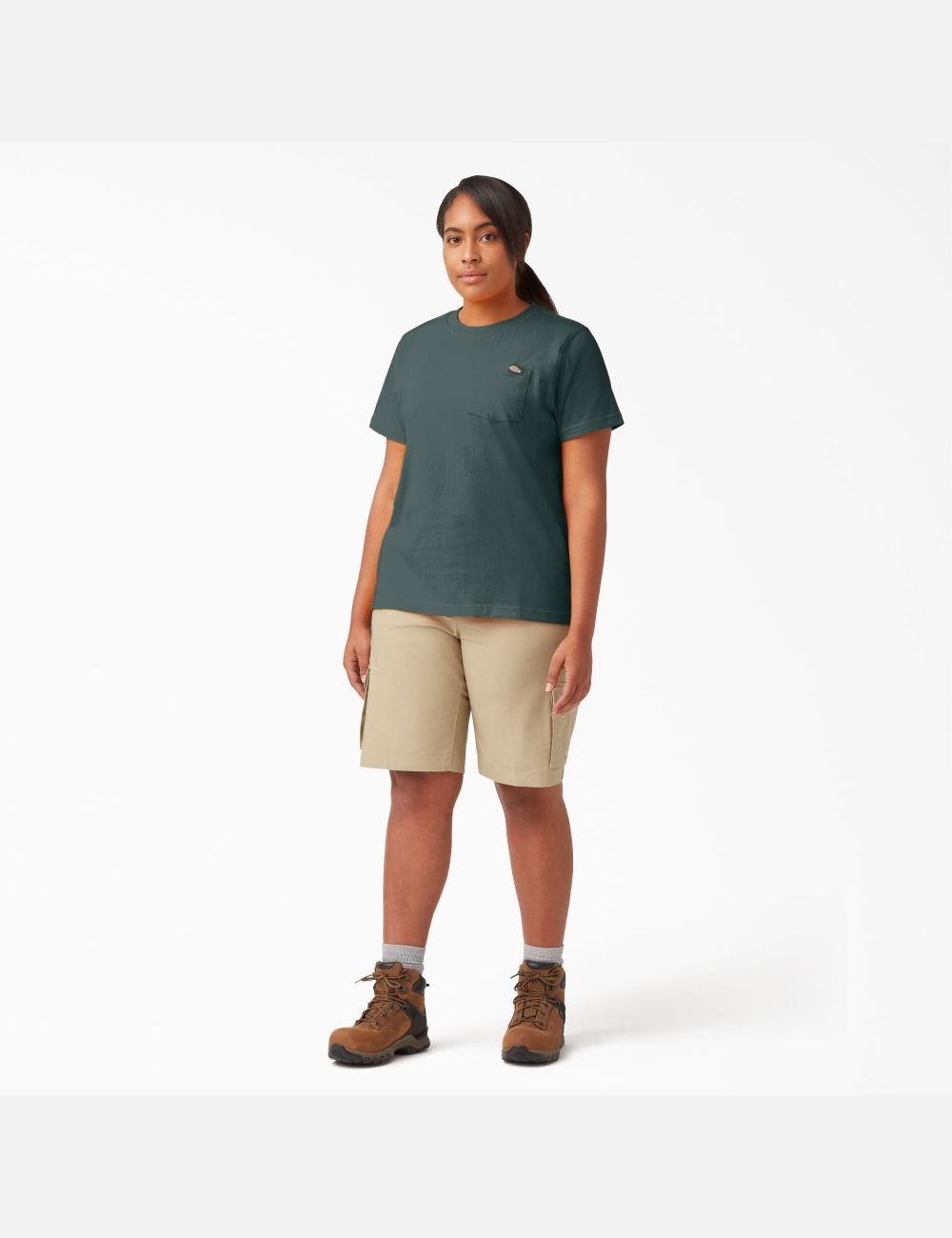 Hauts Dickies Plus Heavyweight Corta Sleeve Vert | 954WYNGTC