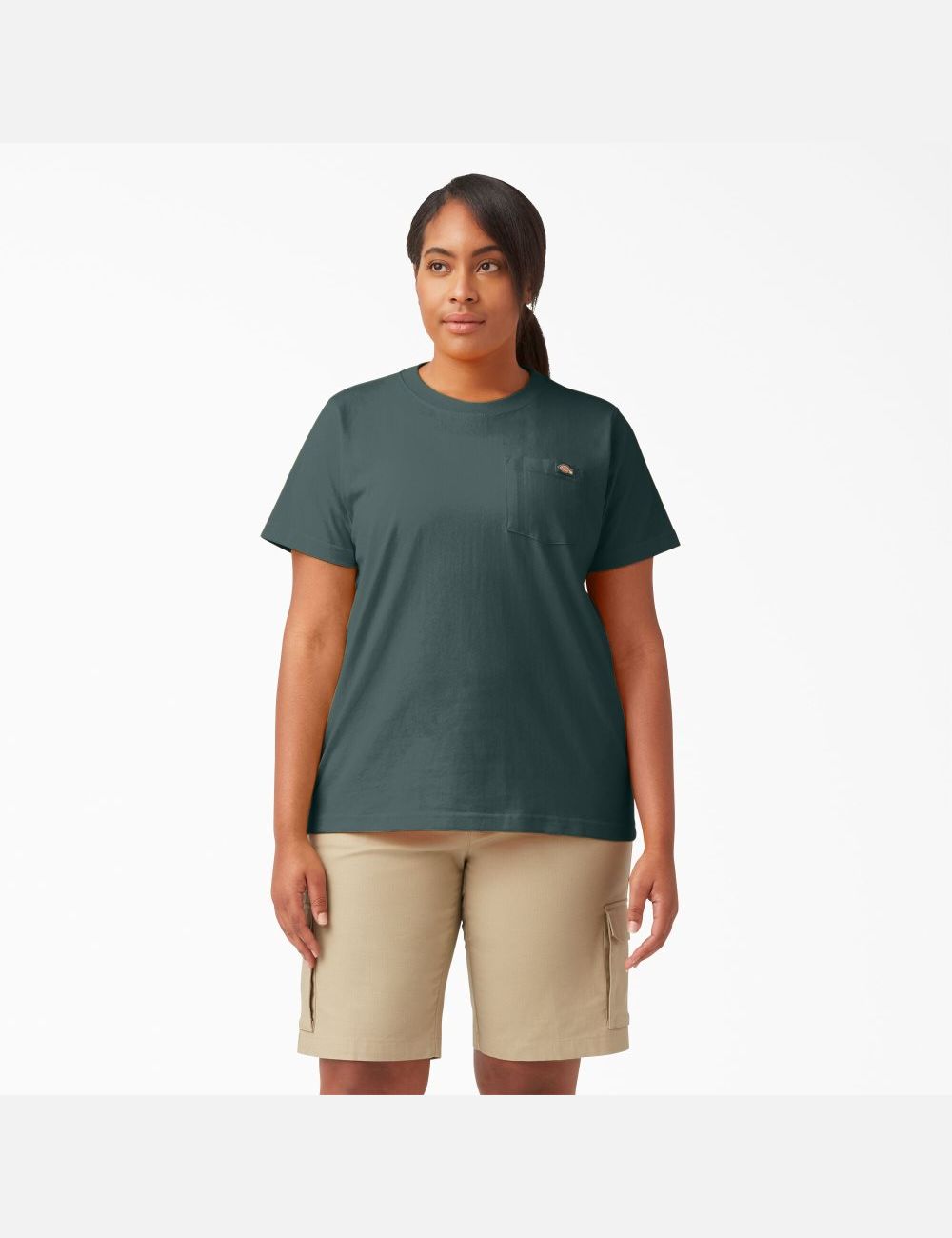 Hauts Dickies Plus Heavyweight Corta Sleeve Vert | 954WYNGTC