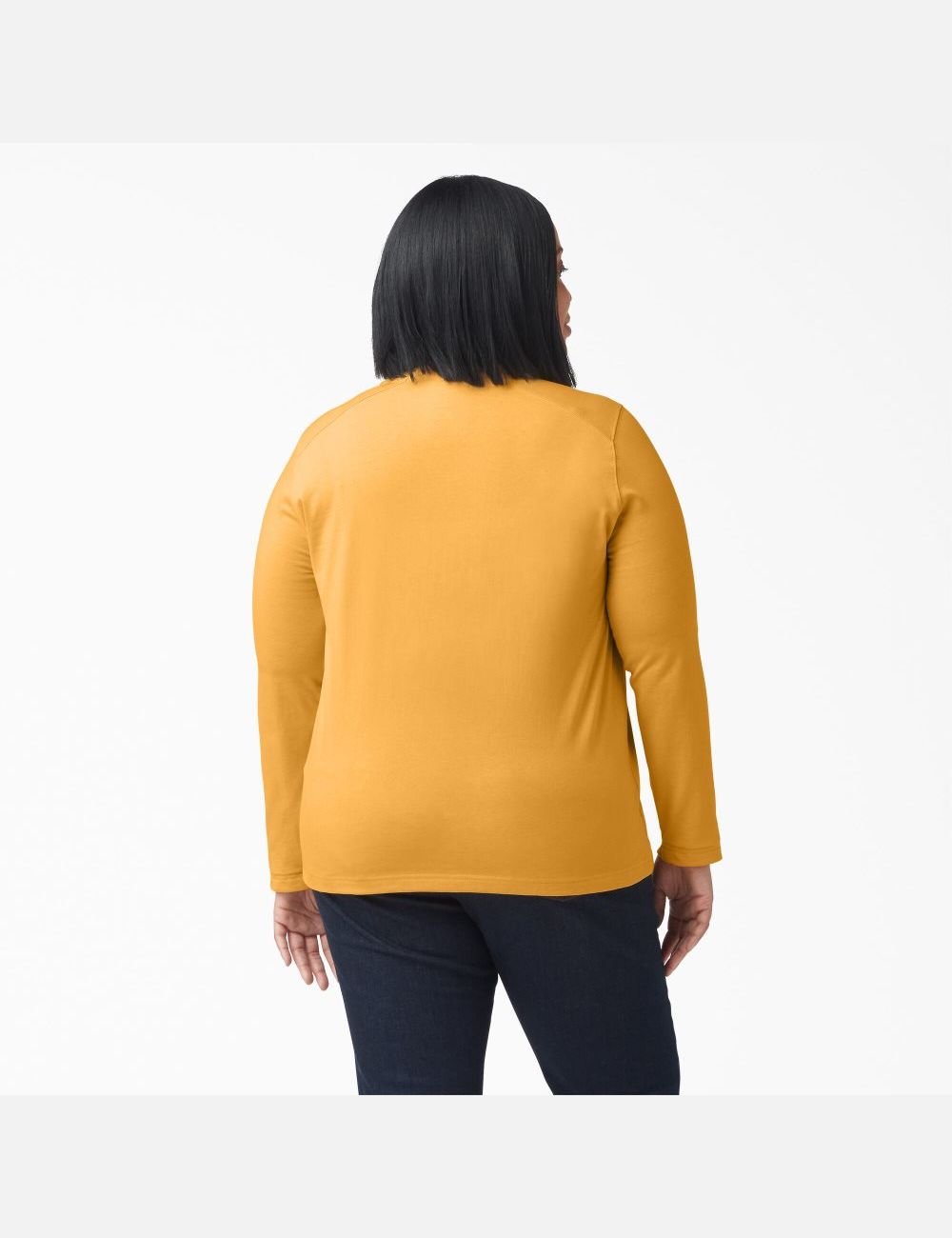 Hauts Dickies Plus Heavyweight Henley Orange | 869TUIYKO