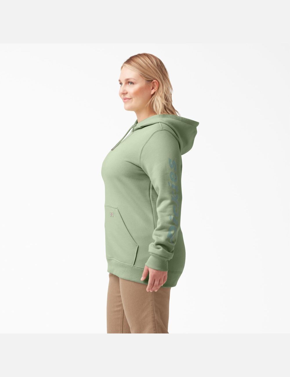 Hauts Dickies Plus Heavyweight Logo Sleeve Vert | 253ZIBPMH