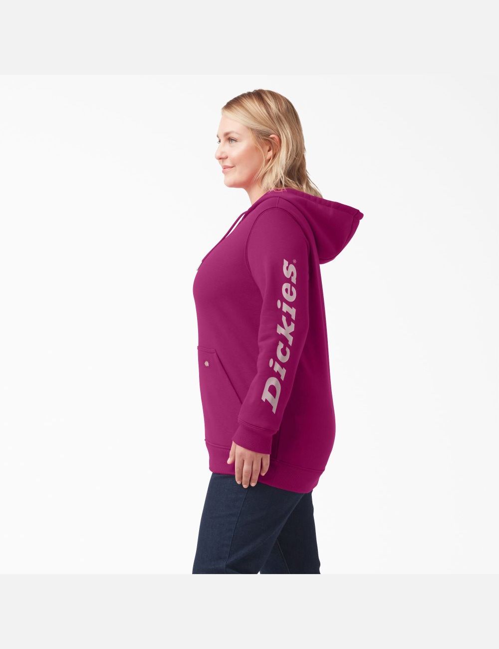 Hauts Dickies Plus Heavyweight Logo Sleeve Fushia | 853LJTMKA