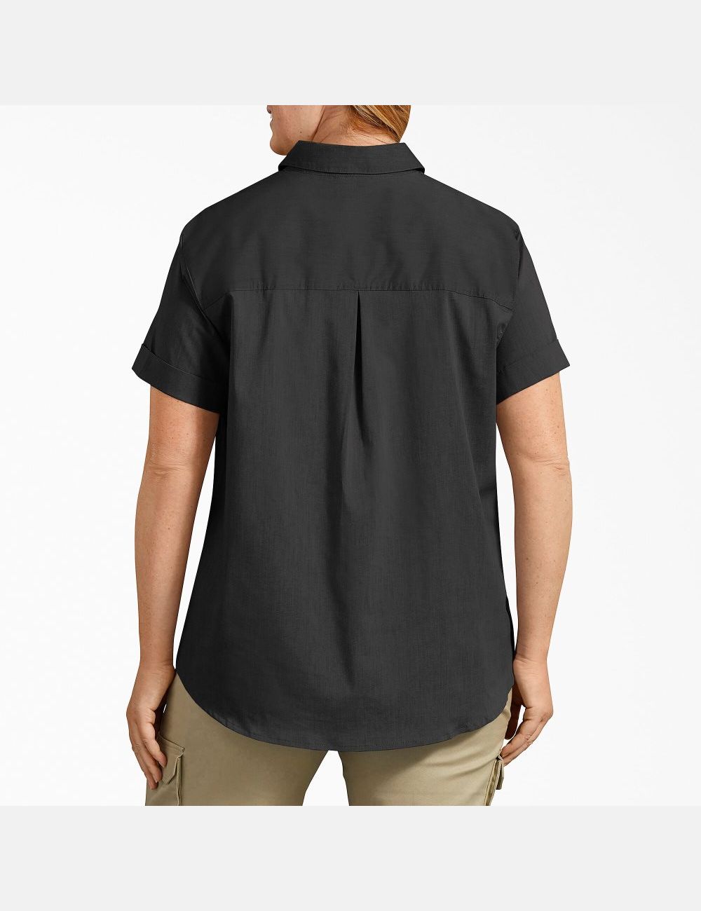 Hauts Dickies Plus Stretch Button-Up Noir | 827TJFXLN