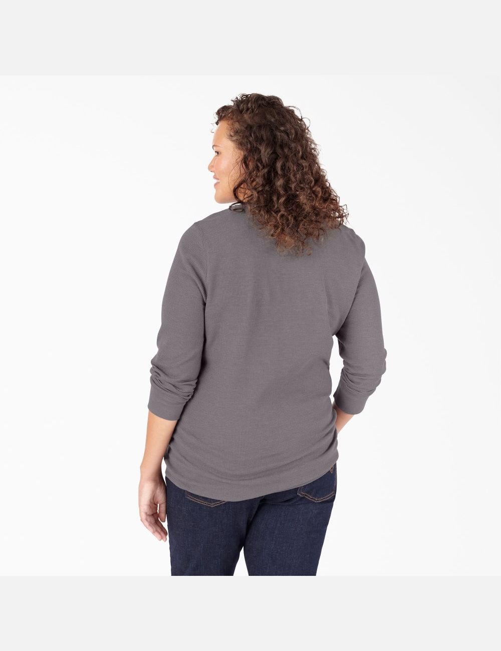 Hauts Dickies Plus Thermal Shirt Grise Foncé | 671WAQTHX