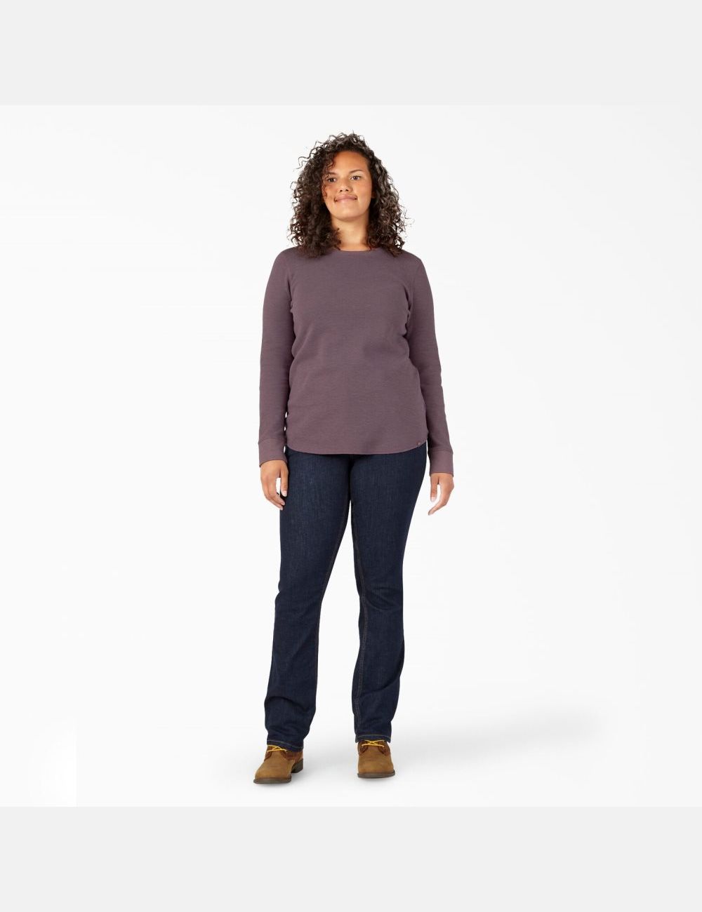 Hauts Dickies Plus Thermal Shirt Violette | 369ZQHMWR