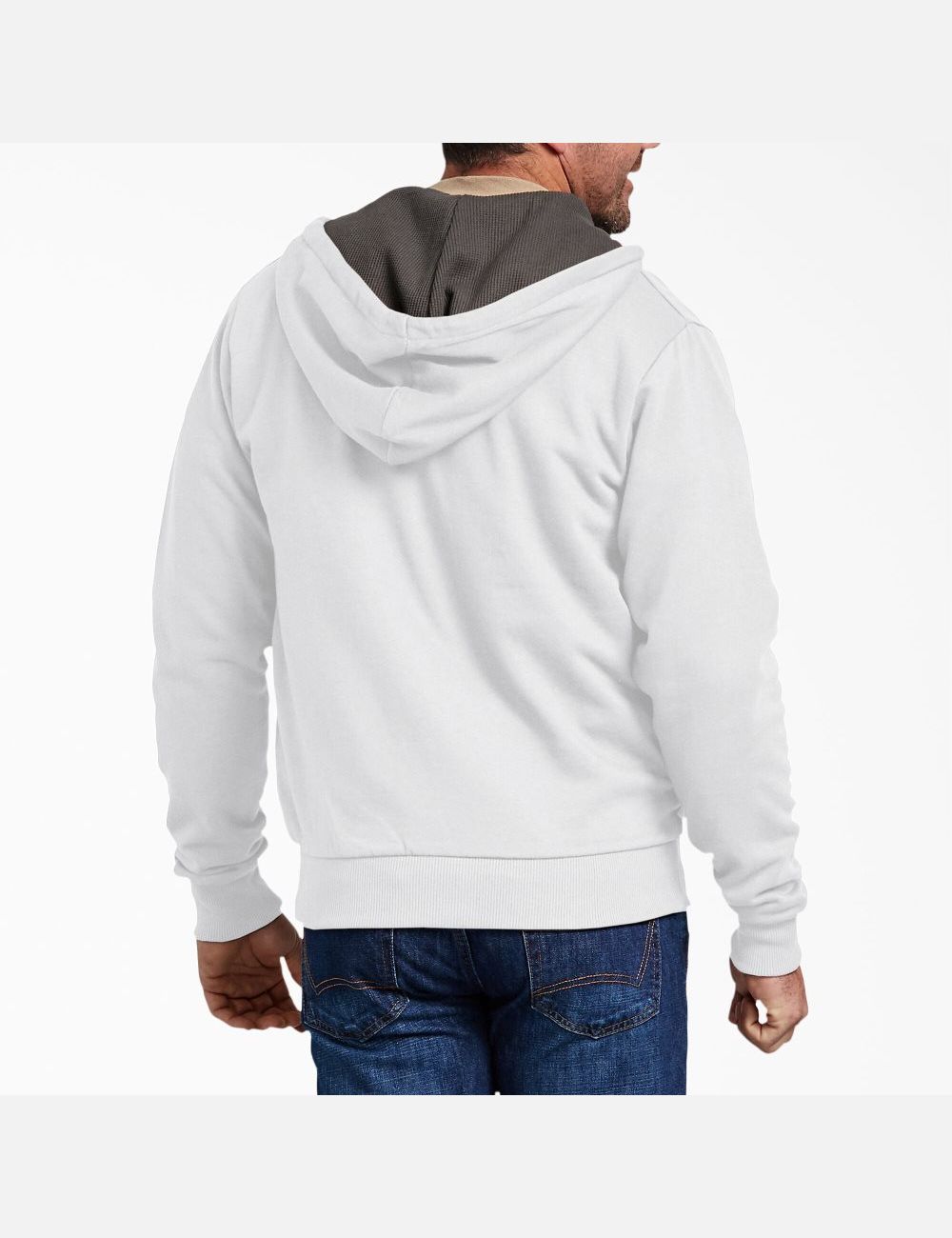 Hauts Dickies Thermal Doublée Fleece Zip Blanche | 249XZCWKN