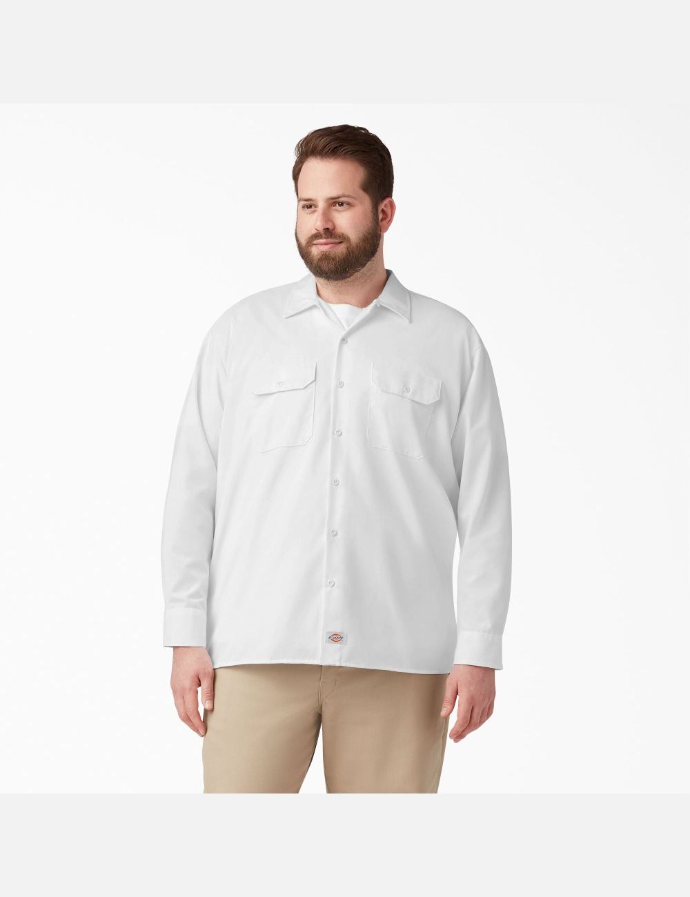 Hauts Dickies Travail Shirt Blanche | 987YQUJRI