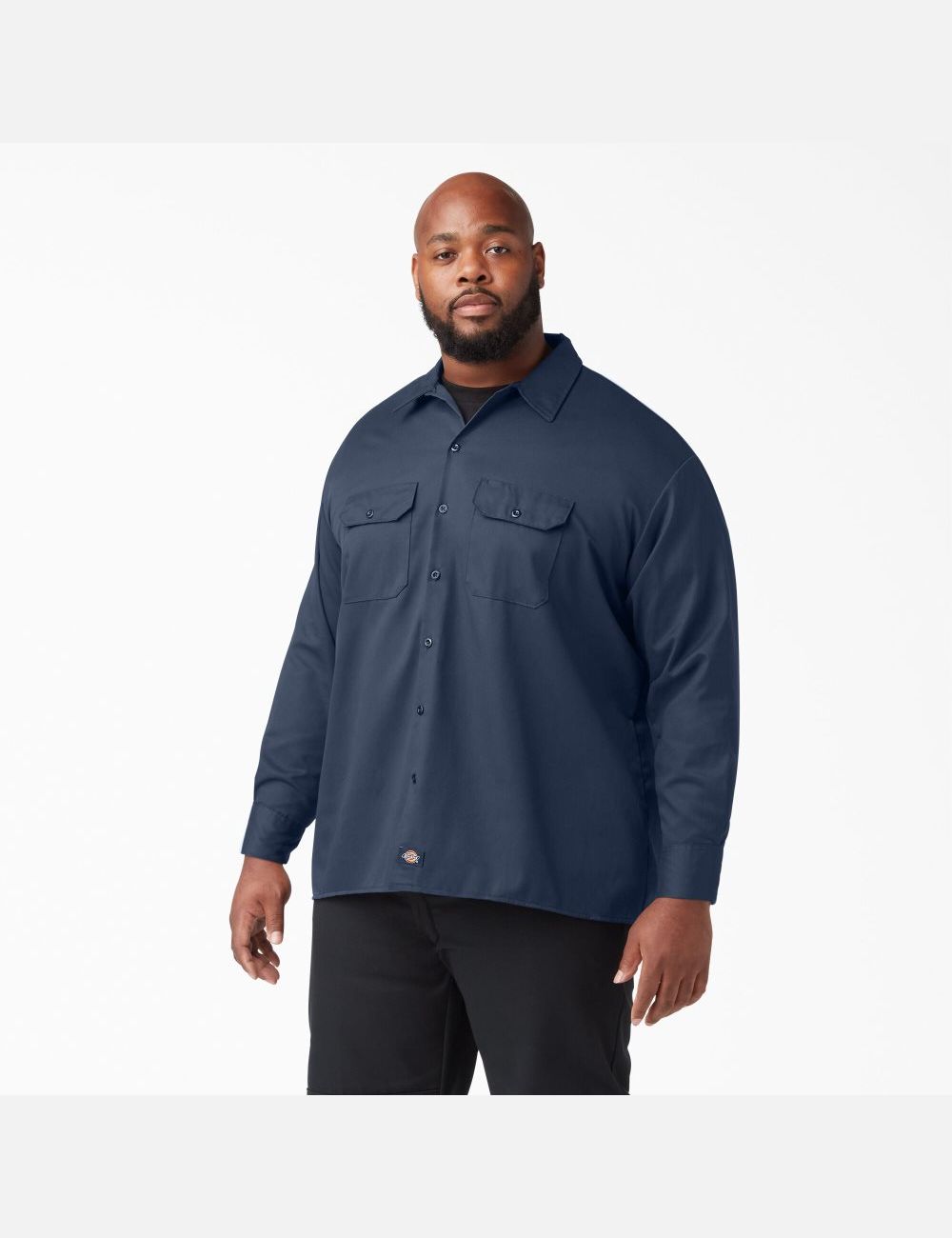 Hauts Dickies Travail Shirt Bleu Marine Bleu | 675XTYKQB