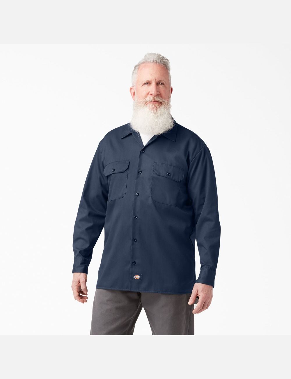 Hauts Dickies Travail Shirt Bleu Marine Bleu | 675XTYKQB