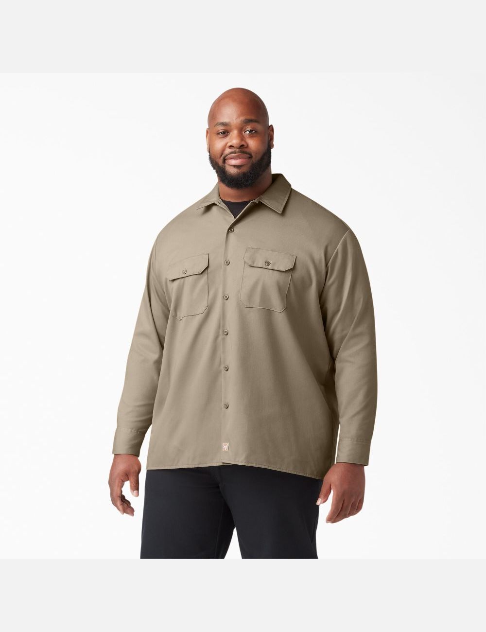 Hauts Dickies Travail Shirt Marron | 401NZXJAI