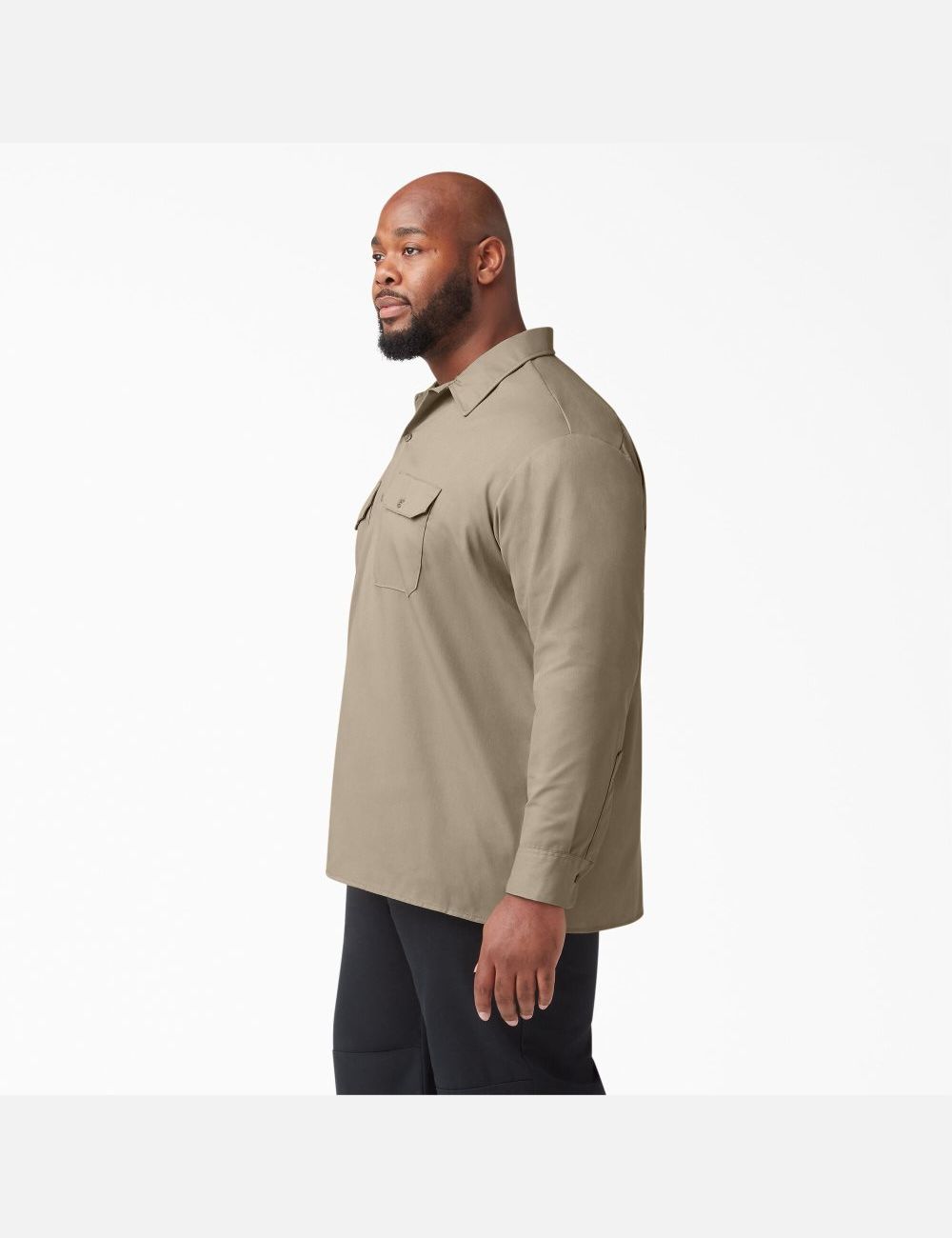 Hauts Dickies Travail Shirt Marron | 401NZXJAI