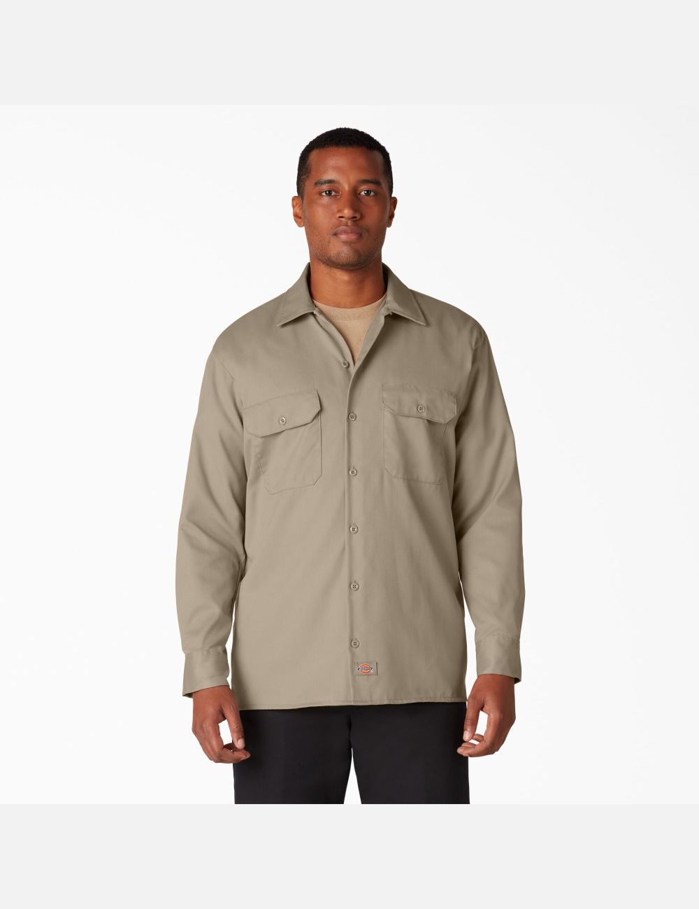 Hauts Dickies Travail Shirt Marron | 401NZXJAI