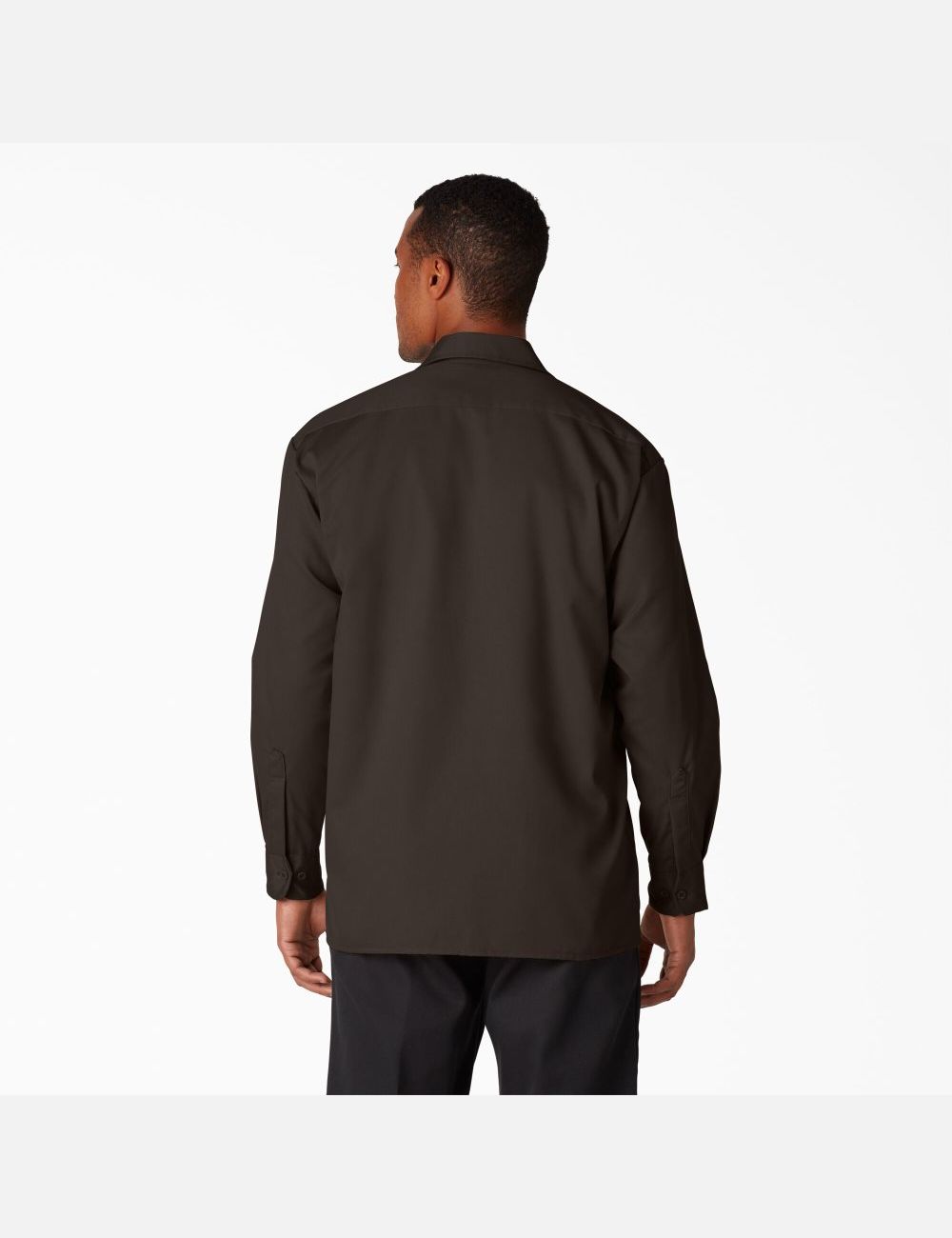 Hauts Dickies Travail Shirt Marron Foncé | 173SMTZPF