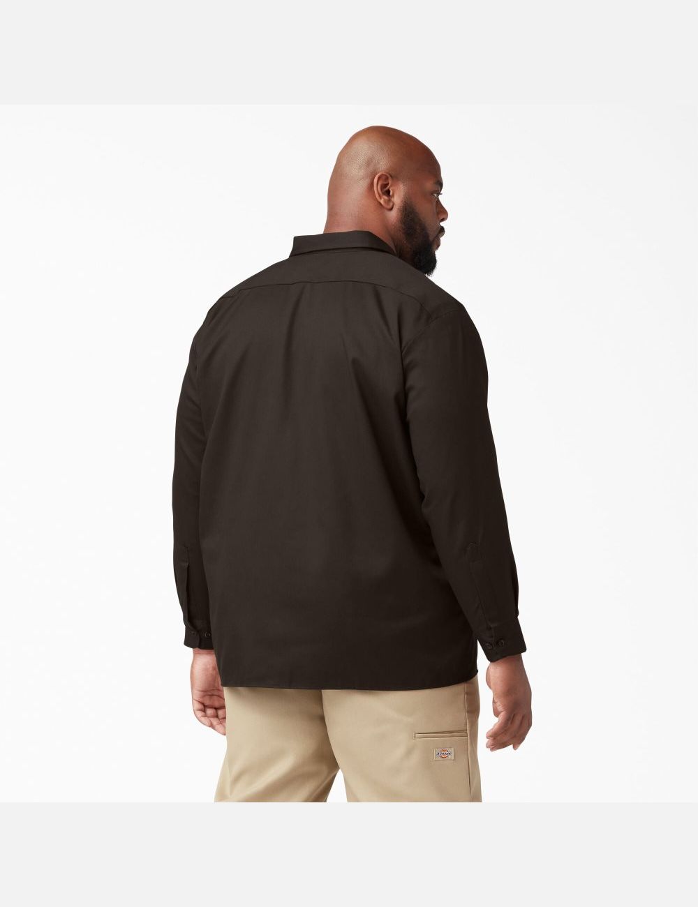 Hauts Dickies Travail Shirt Marron Foncé | 173SMTZPF