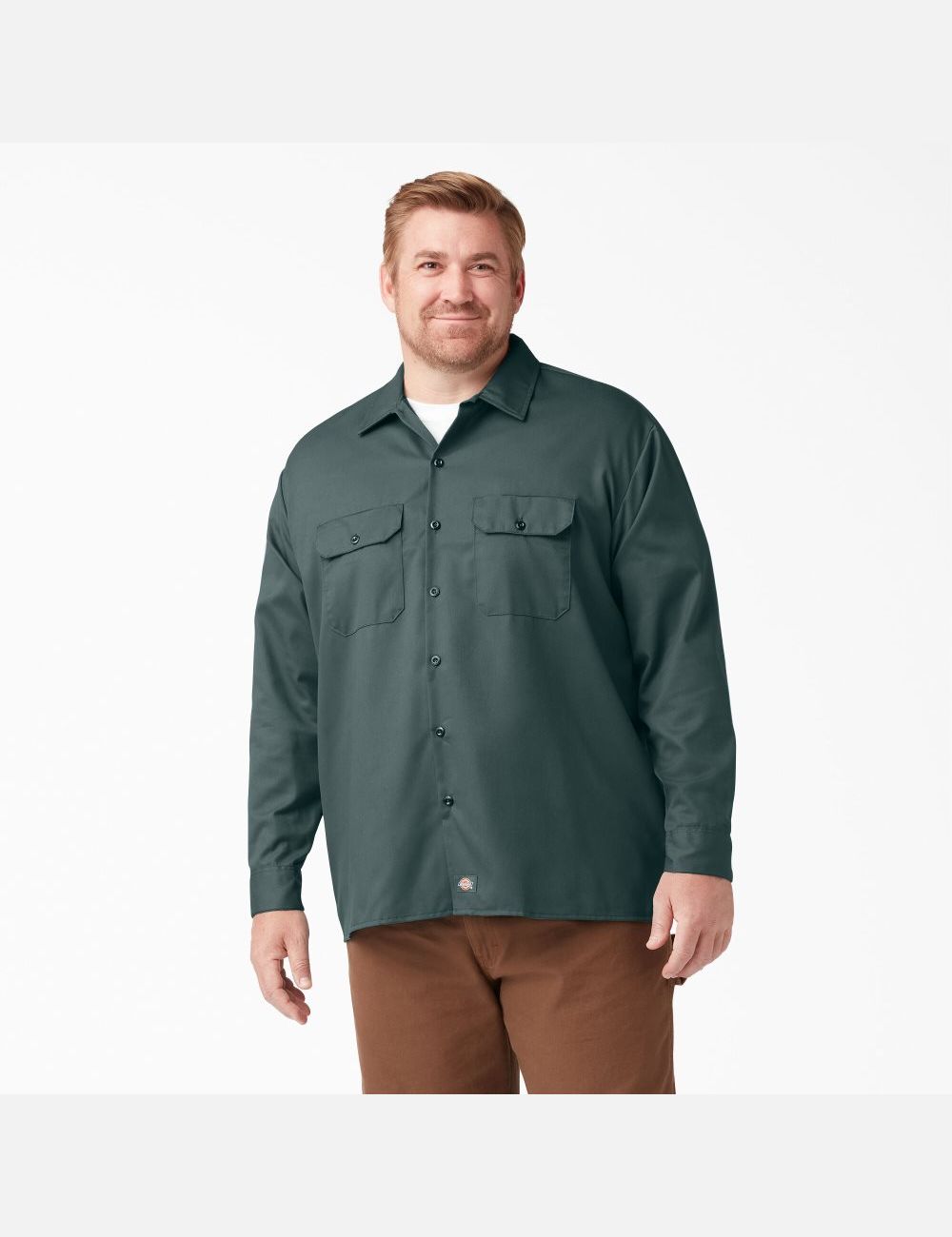 Hauts Dickies Travail Shirt Vert | 291YJAUVS