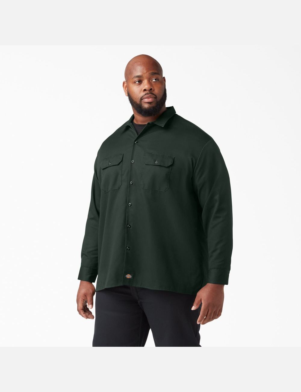 Hauts Dickies Travail Shirt Vert | 862NTFXRZ