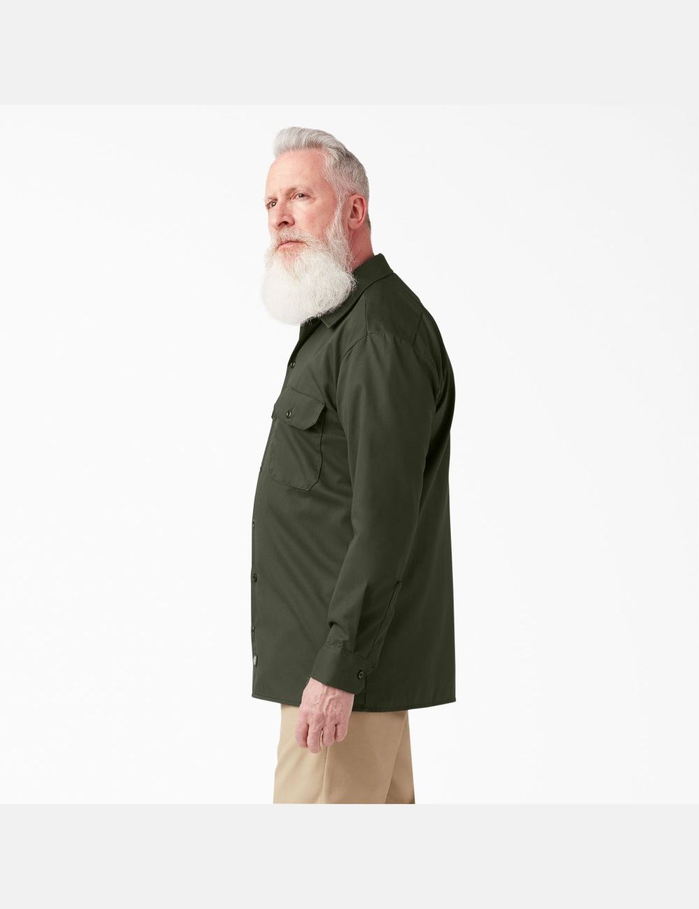 Hauts Dickies Travail Shirt Vert Olive Vert | 382XBPYNA