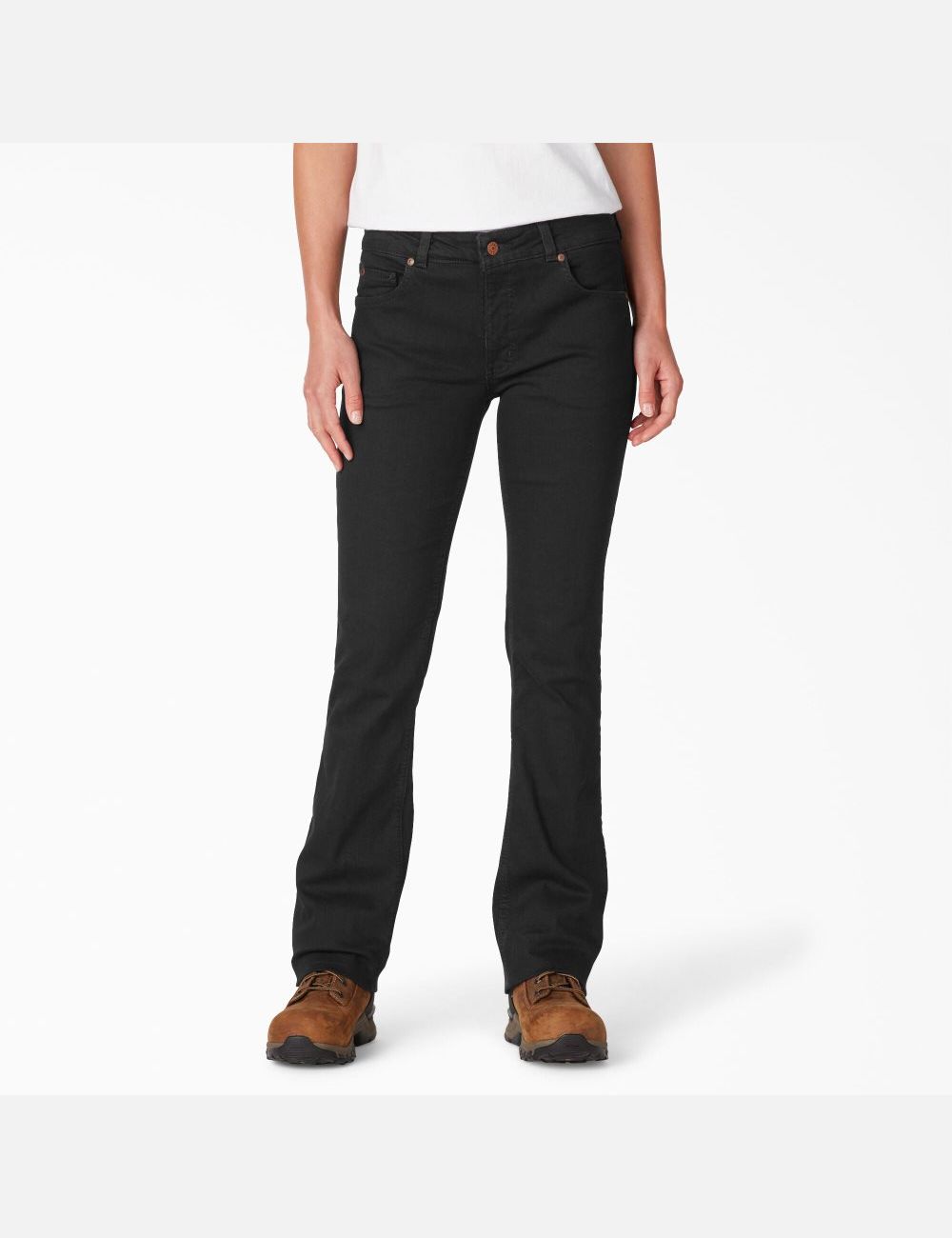 Jean Dickies Perfect Shape Denim Bootcut Noir | 314VUBLZT